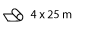 4x25m