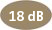 Décibel : 18 dB
