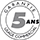 Garantie professionnelle (image) : 5 ans usage commercial