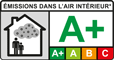 Emissions dans l'air intérieur (image) : A+